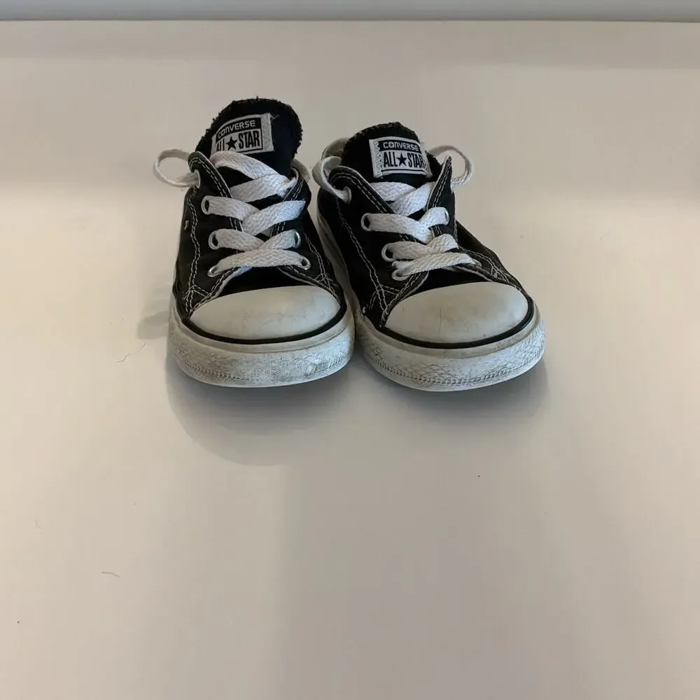 Kids Black Converse Shoes Size 9